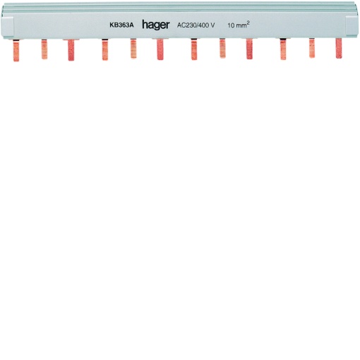 Pente de ligação 3 Pólos 63A ponteira 10mm² 12M