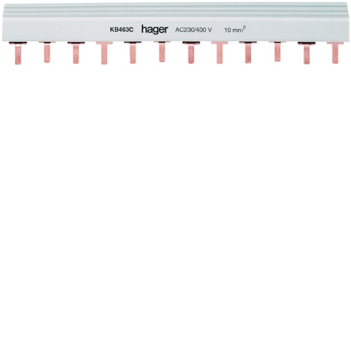 Pente de lig. 4P 63A pont. 10mm² 24M