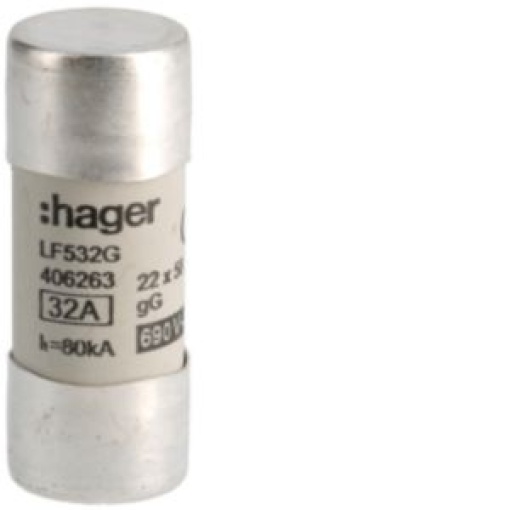 Fusível 22x58 gG 32A 690V