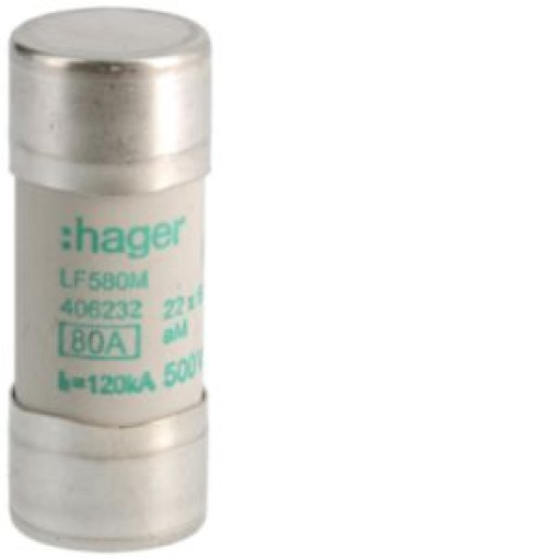 Fusível 22x58 aM 80A 500V