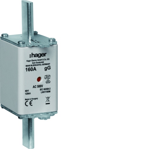 Fusível de facas NH1 curva gG 160A 500V