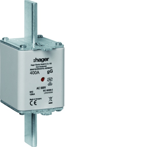 Fusível de facas NH2 curva gG 400A 500V
