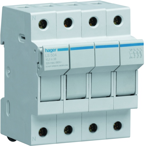 Corta-circuitos 3PN 32A 400V L38 4M