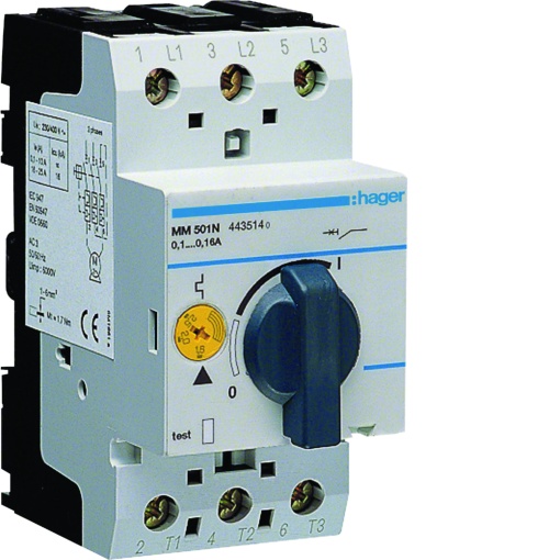 Disjuntor motor 0,10-0,16A 2,5M