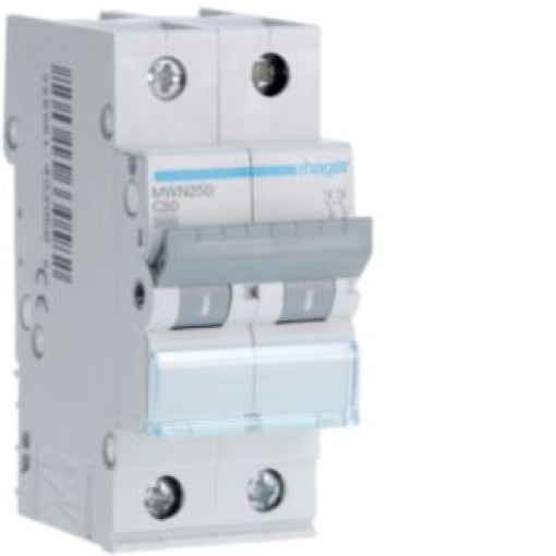 Disjuntor 2P 50A C 3kA 2M
