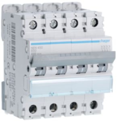 Disjuntor 4P 50A B 610kA 4M