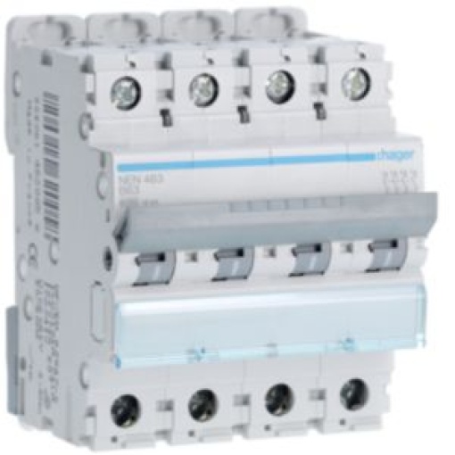 Disjuntor 4P 63A B 610kA 4M