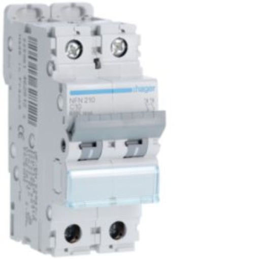 Disjuntor 2P 10A C 610kA 2M