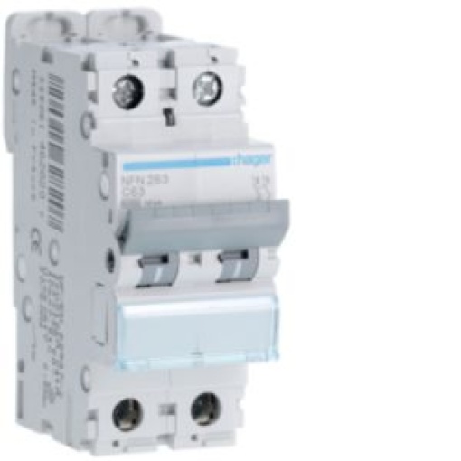 Disjuntor 2P 63A C 610kA 2M