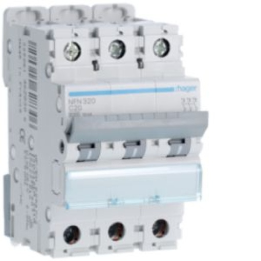 Disjuntor 3P 20A C 610kA 3M