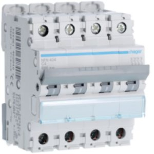 Disjuntor 4P 4A C 610kA 4M