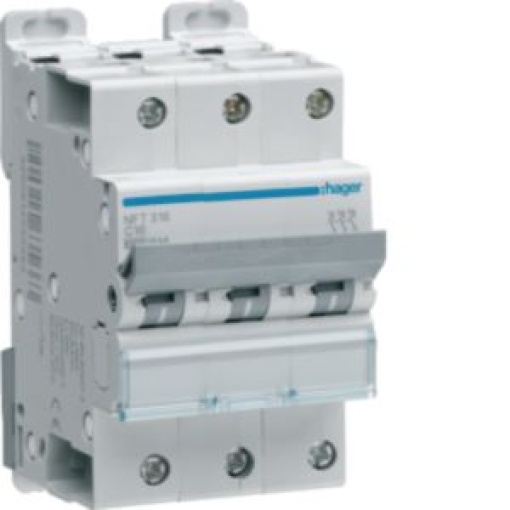Disjuntor 3P 16A C 610KA 3M