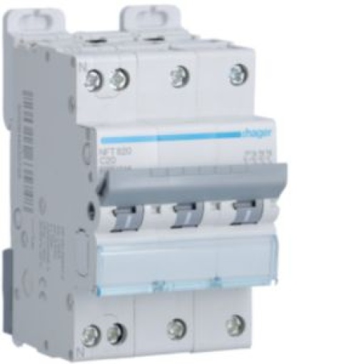 Disjuntor 3PN 20A C 610KA 3M