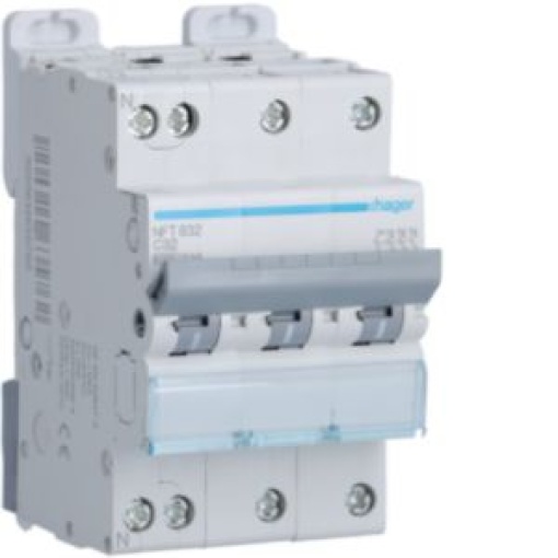 Disjuntor 3PN 32A C 610KA 3M