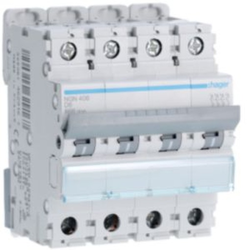 Disjuntor 4P 6A D 610kA 4M