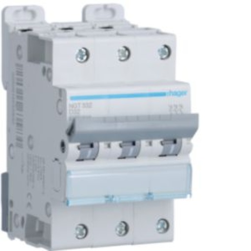 Disjuntor 3P 32A D 610kA 3M