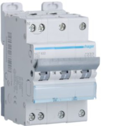 Disjuntor 3PN 32A D 610kA 3M