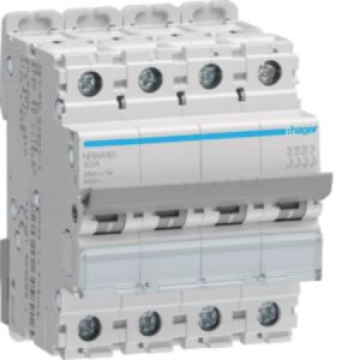 Disjuntor 4P 40A C 20kA 4M