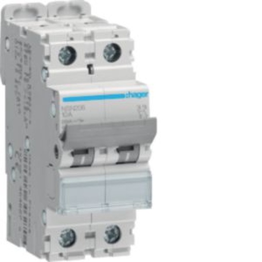 Disjuntor 2P 6A D 25kA 2M