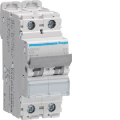 Disjuntor 2P 40A D 20kA 2M