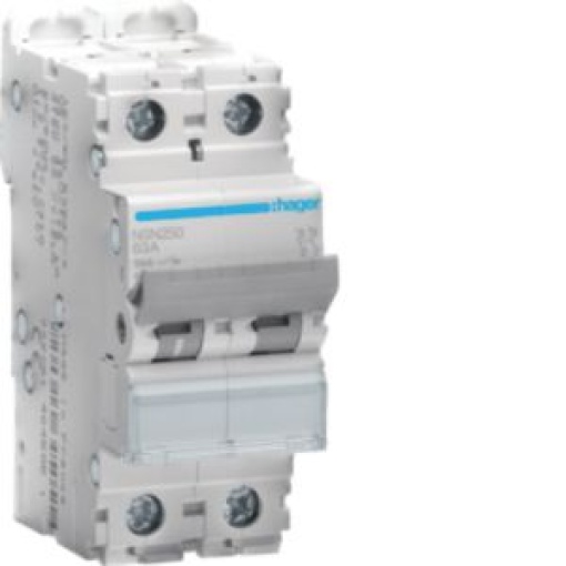 Disjuntor 2P 50A D 15kA 2M