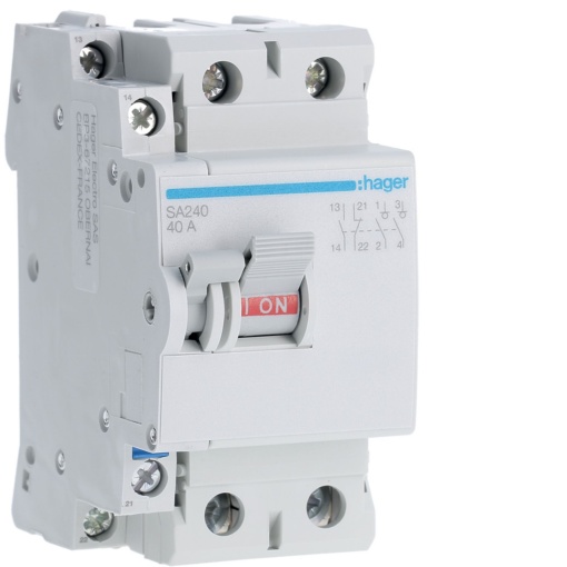 Interruptor bipolar 2x40A 2,5 Módulos
