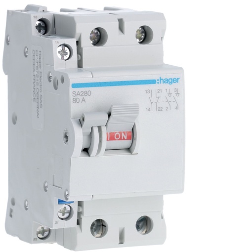 Interruptor bipolar 2x80A 2,5M