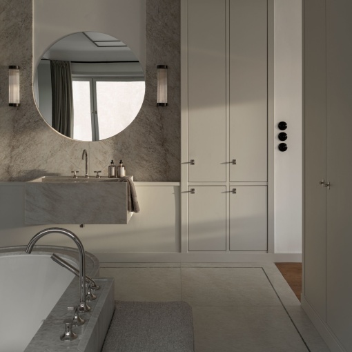 Centro  Tecla com botão, série 1930, preto