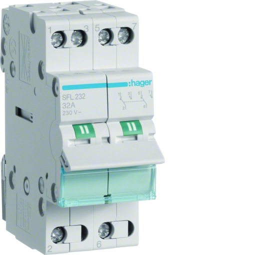 Inversor Modular sponto zero, 2P 32A