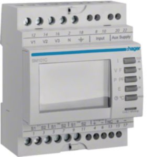 Analisador rede modular c MODBUS