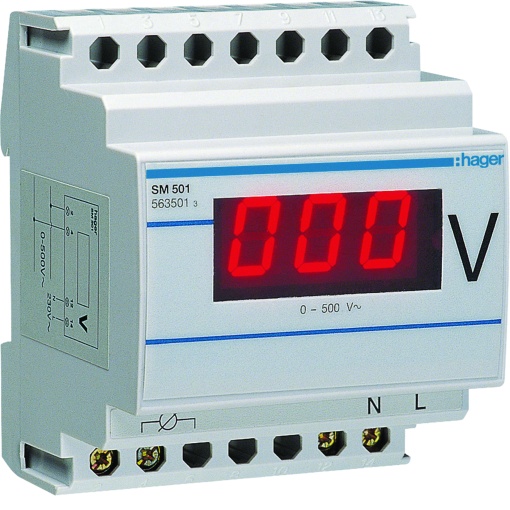 Voltímetro digital 0-500V