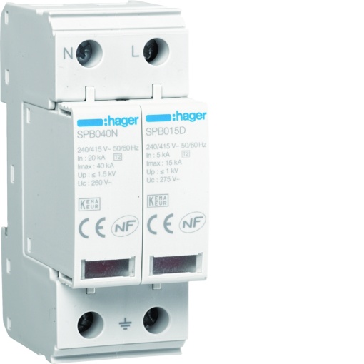 Limit. sobret. 2P T2 TNSTT 15kA