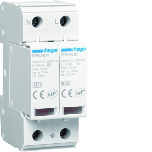 Limit. sobret. 2P T2 TNSTT 40kA C. A.