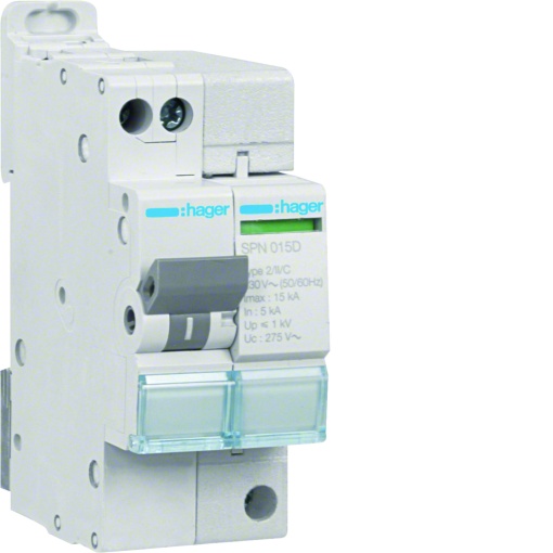 Limit. auto-protegido Tipo 2 1PN 15kA