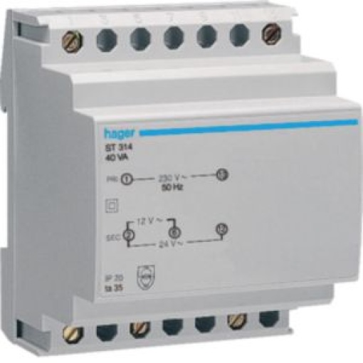 Transf segurança 230V1224V 40VA 4M
