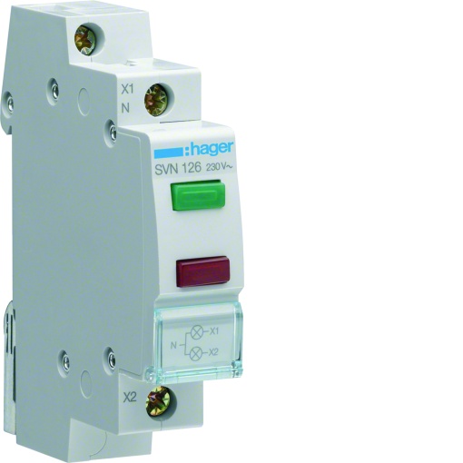 Sinalizador duplo LED encarnadoverde