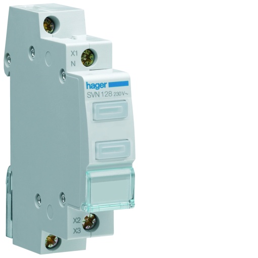 Sinalizador duplo LED incolor 230V AC