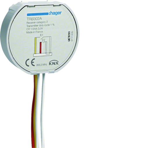 Módulo 2 entradas binárias RF KNX pilhas