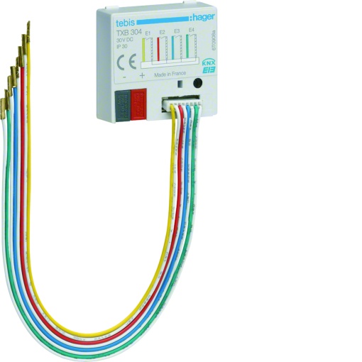 Entrada binária KNX embutida 4 canais