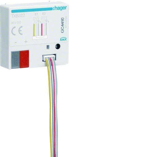 Mód. 2 entr.  2 saídas Leds KNX