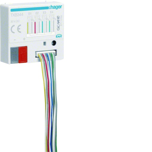 Mód. 4 entr.  4 saídas Leds KNX