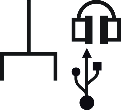 K.1K.5 - USB  jack 3.5mm, branco