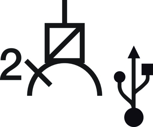 Integro - Tomada USB AC 3A, branco mt