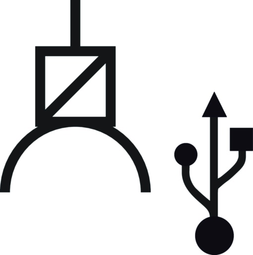 Tomada de carregamento USB embutida, 3.0A, antracite