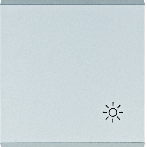 Tecla símbolo luz - prata