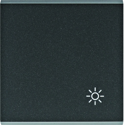 Tecla símbolo luz - preto