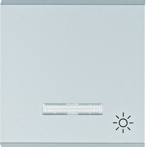 Tecla cvisor símb. luz - prata