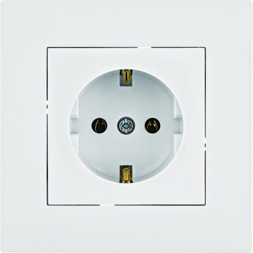 intense Tomada Schuko  quadro - branco