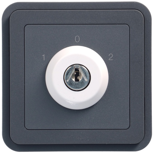 cubyko - Botão chave c3 pos, cinzento