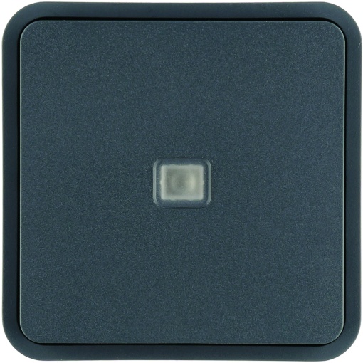 Tecla 1x cubyko KNX c sinaliz, cinza